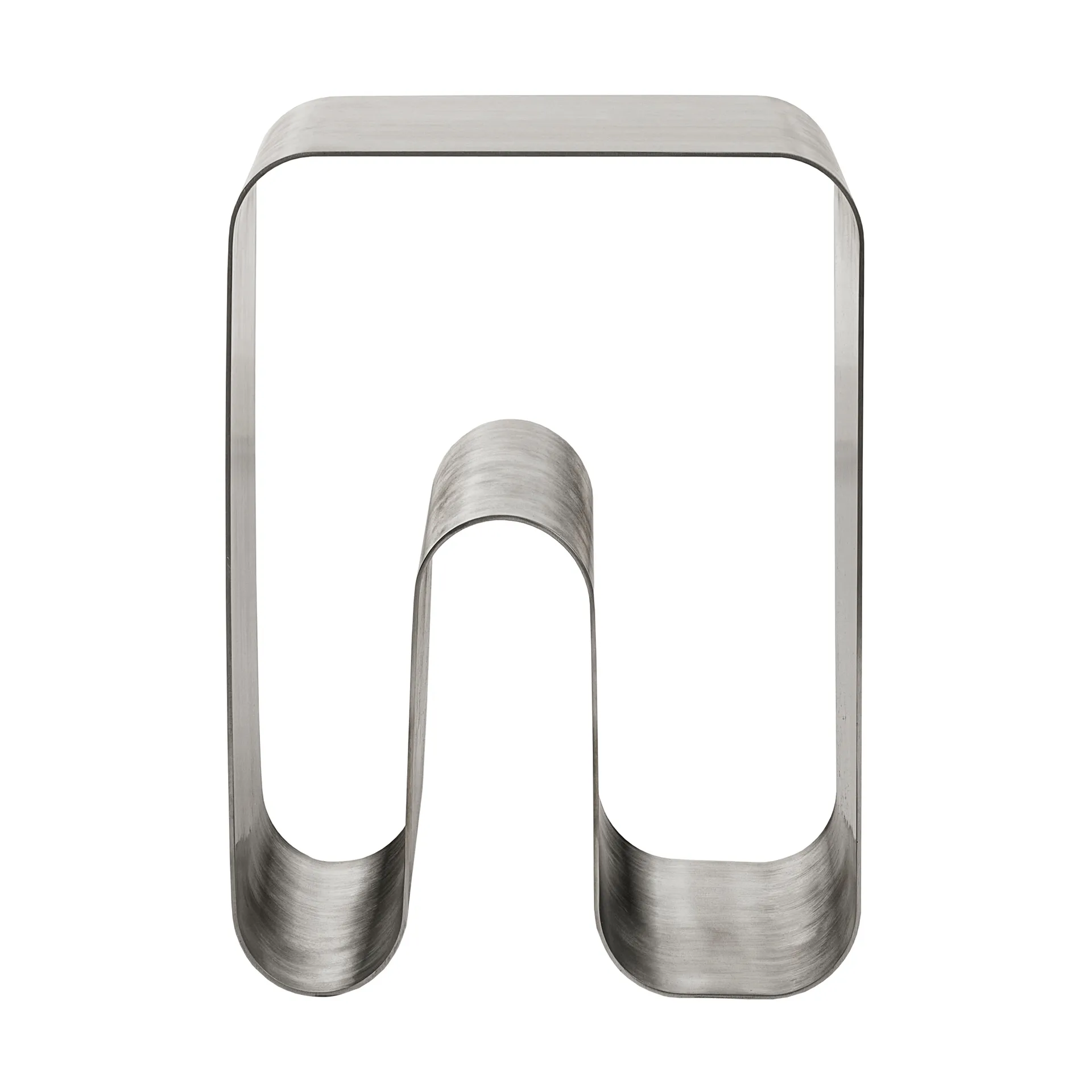 Curva tabouret solide, Argent, 32x32x43,2 cm AYTM