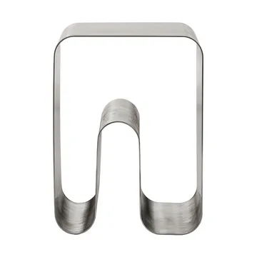 Curva tabouret solide - Argent, 32x32x43,2 cm - AYTM