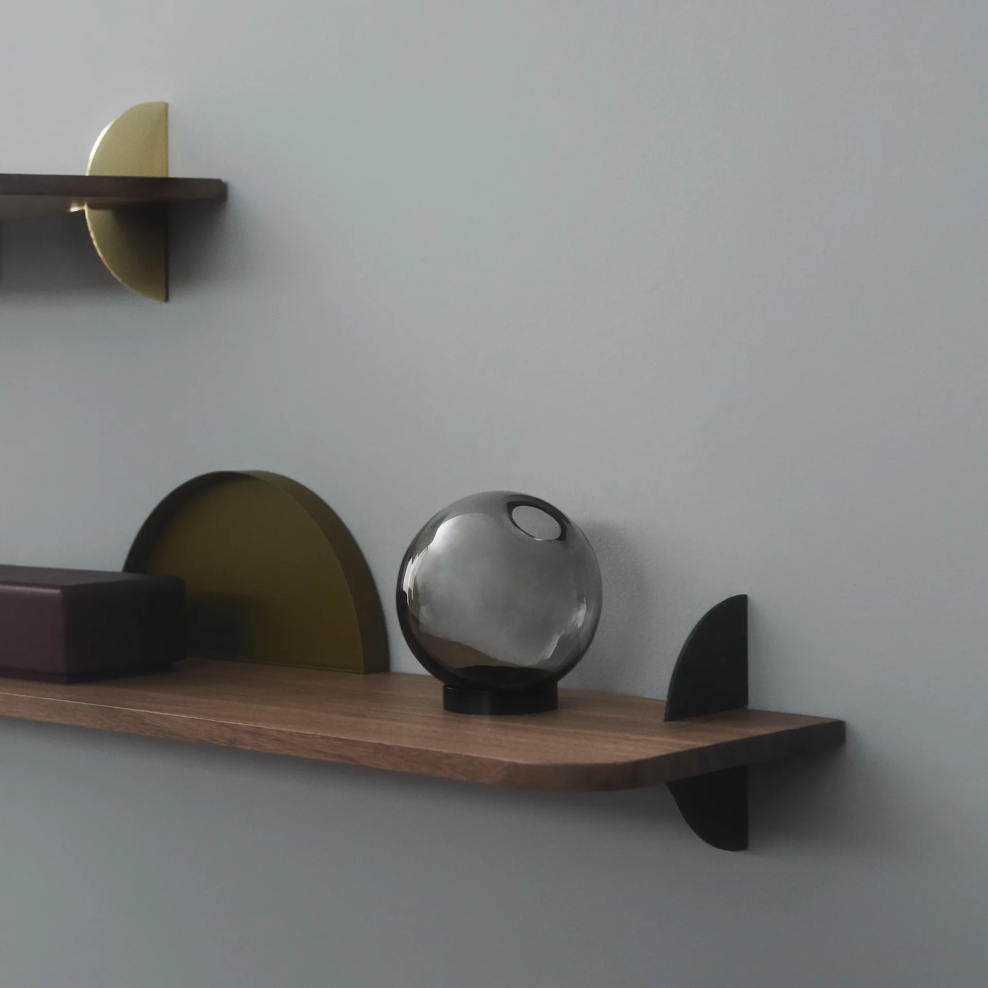 Etagère Aedes 50 cm, Noyer-noir AYTM