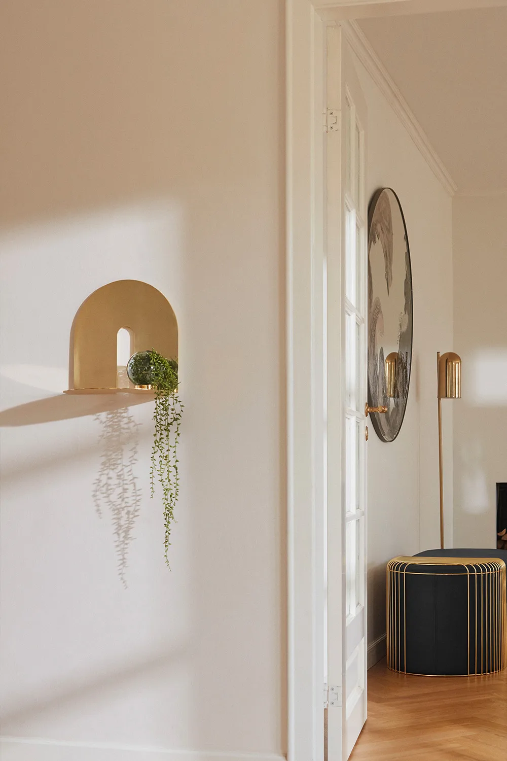 Étagère murale Castellum, Or AYTM