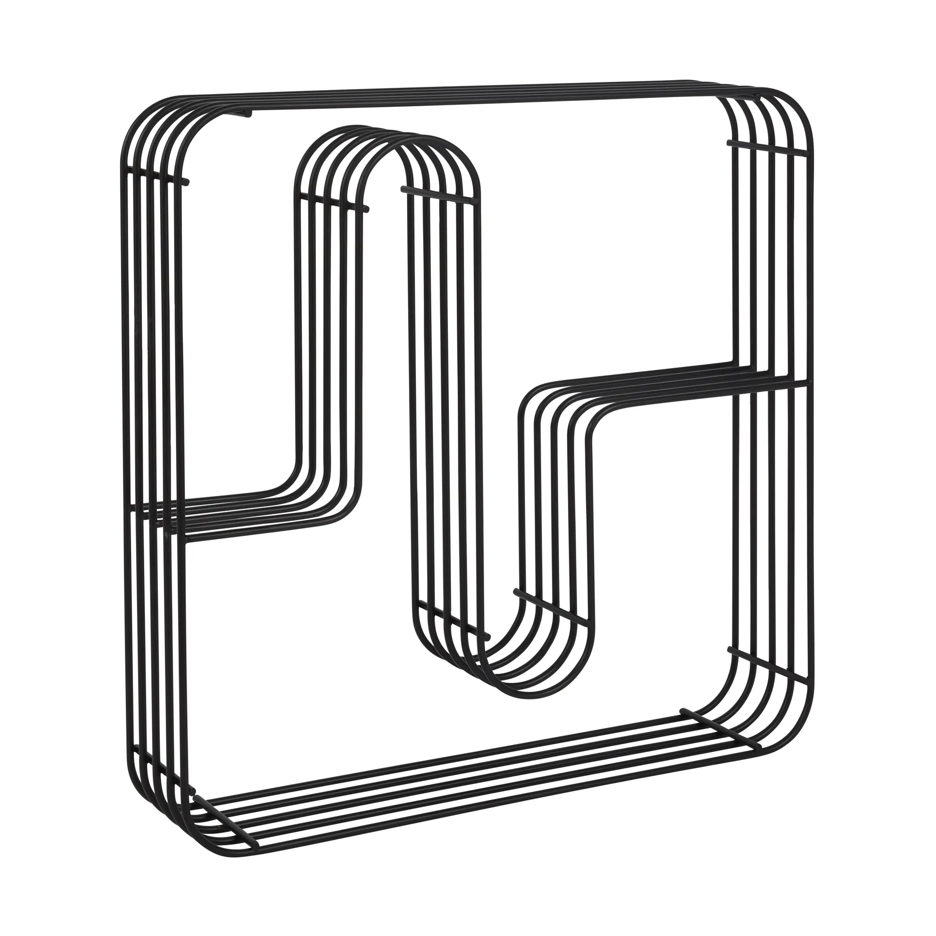 Étagère murale Curva carrée, Noir AYTM