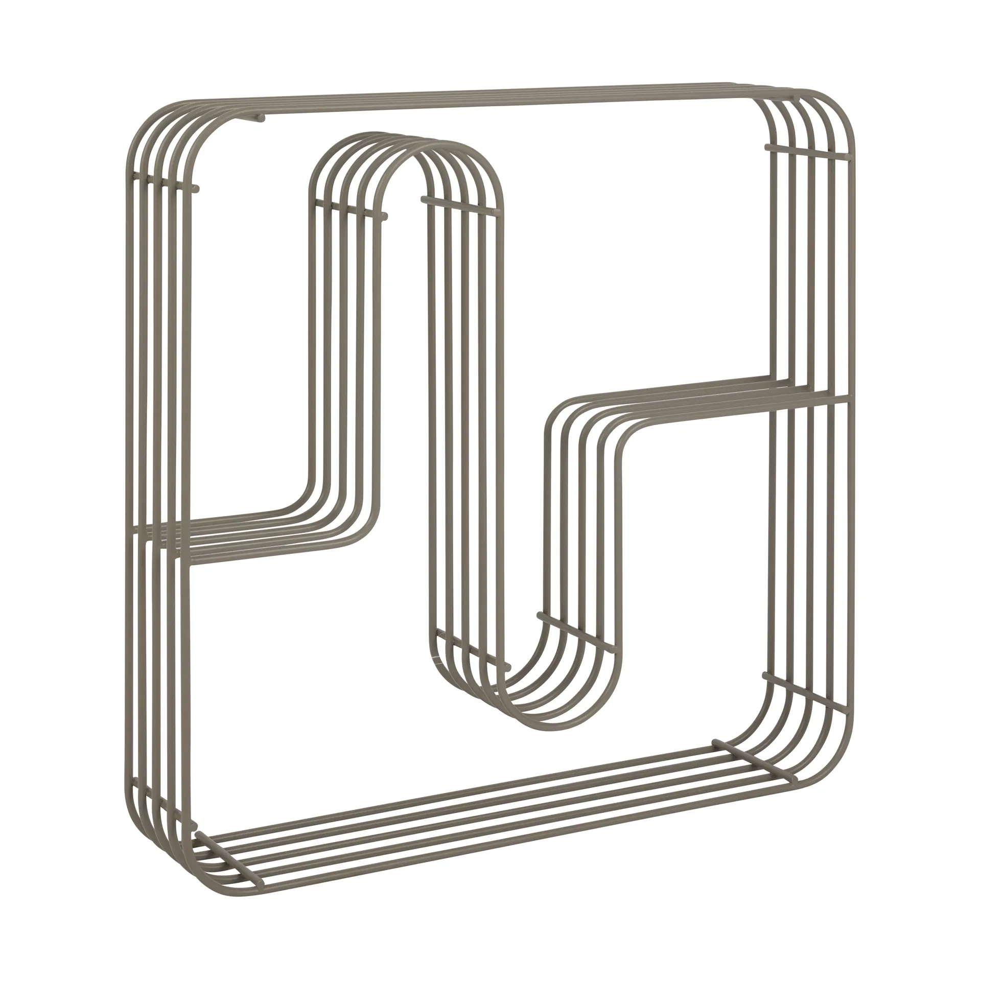 Étagère murale Curva carrée, Taupe AYTM