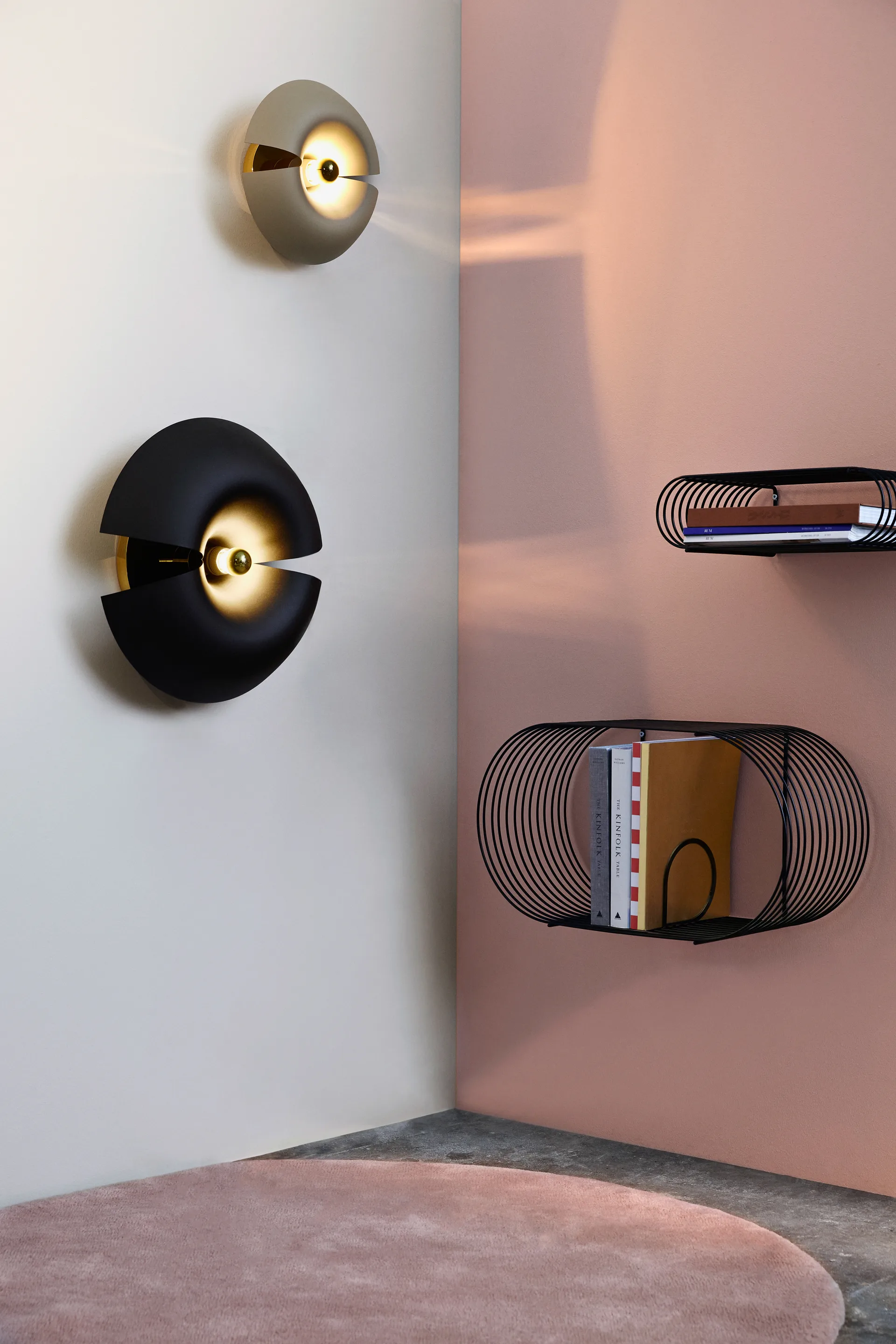 Étagère murale Curva, Noir AYTM