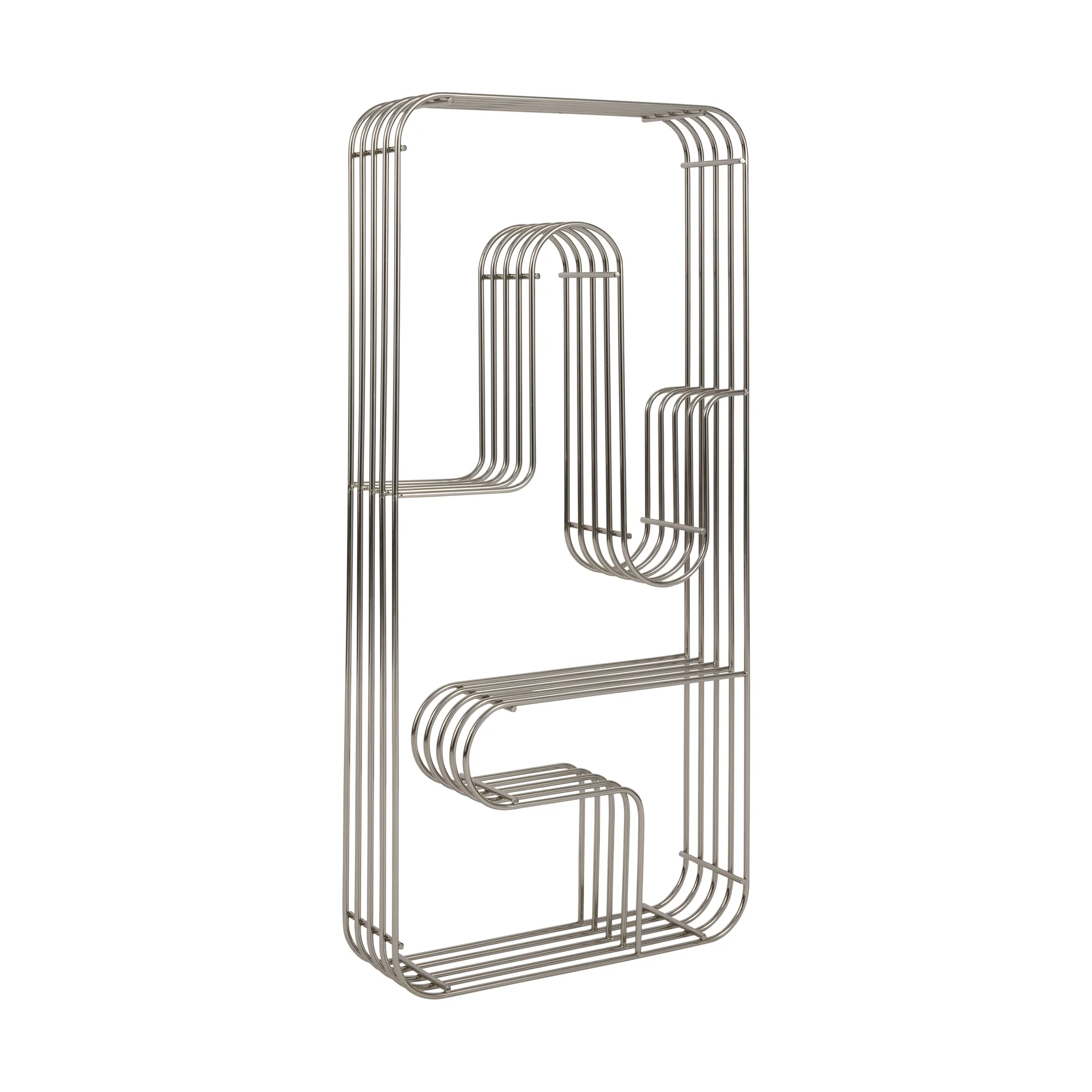 Étagère murale Curva rectangulaire, Argent AYTM