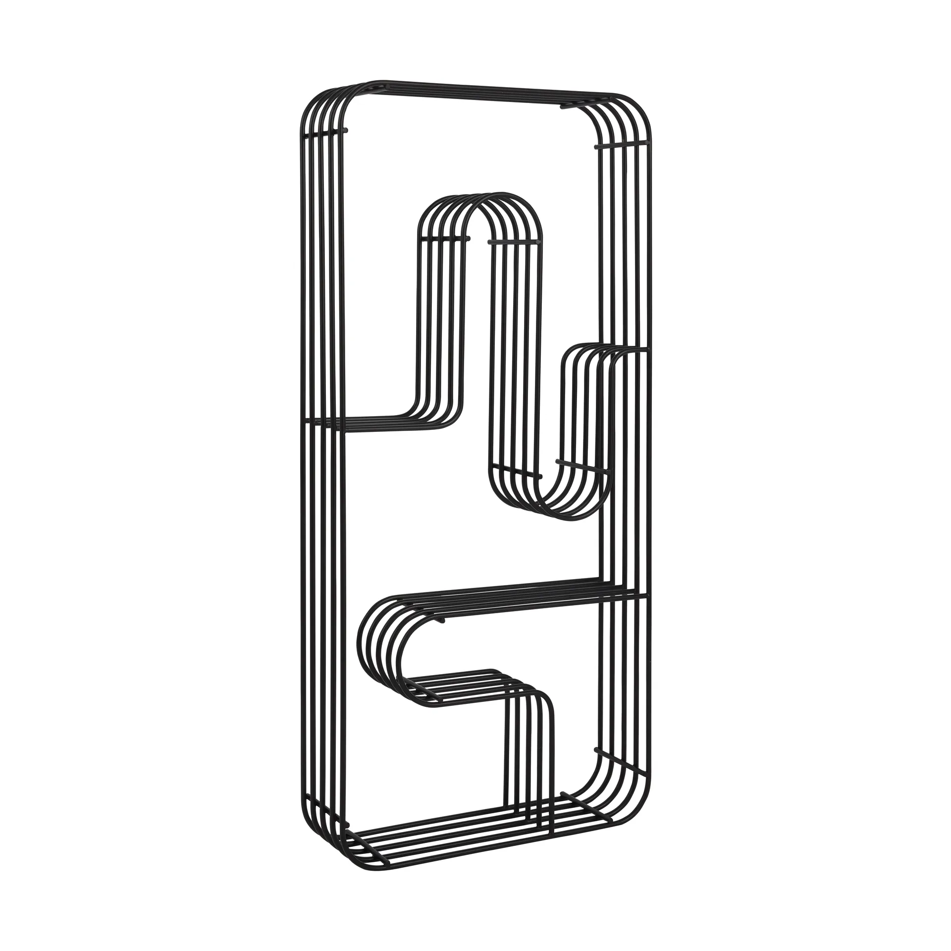 Étagère murale Curva rectangulaire, Noir AYTM