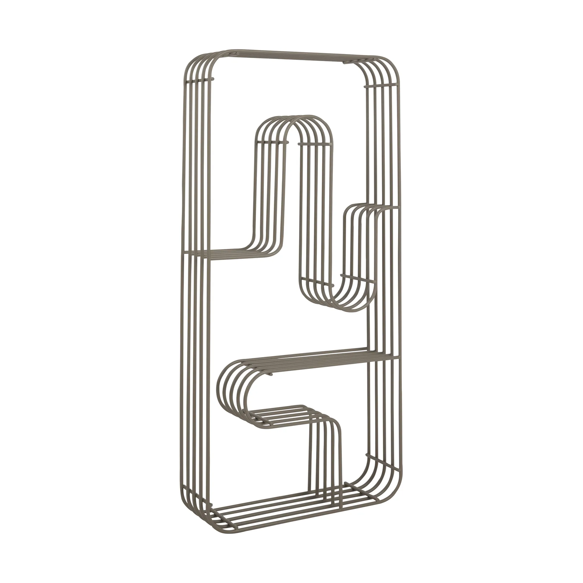 Étagère murale Curva rectangulaire, Taupe AYTM
