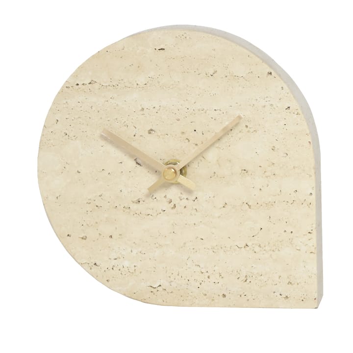 Horloge STILLA 15,8x16 cm - Travertin - AYTM