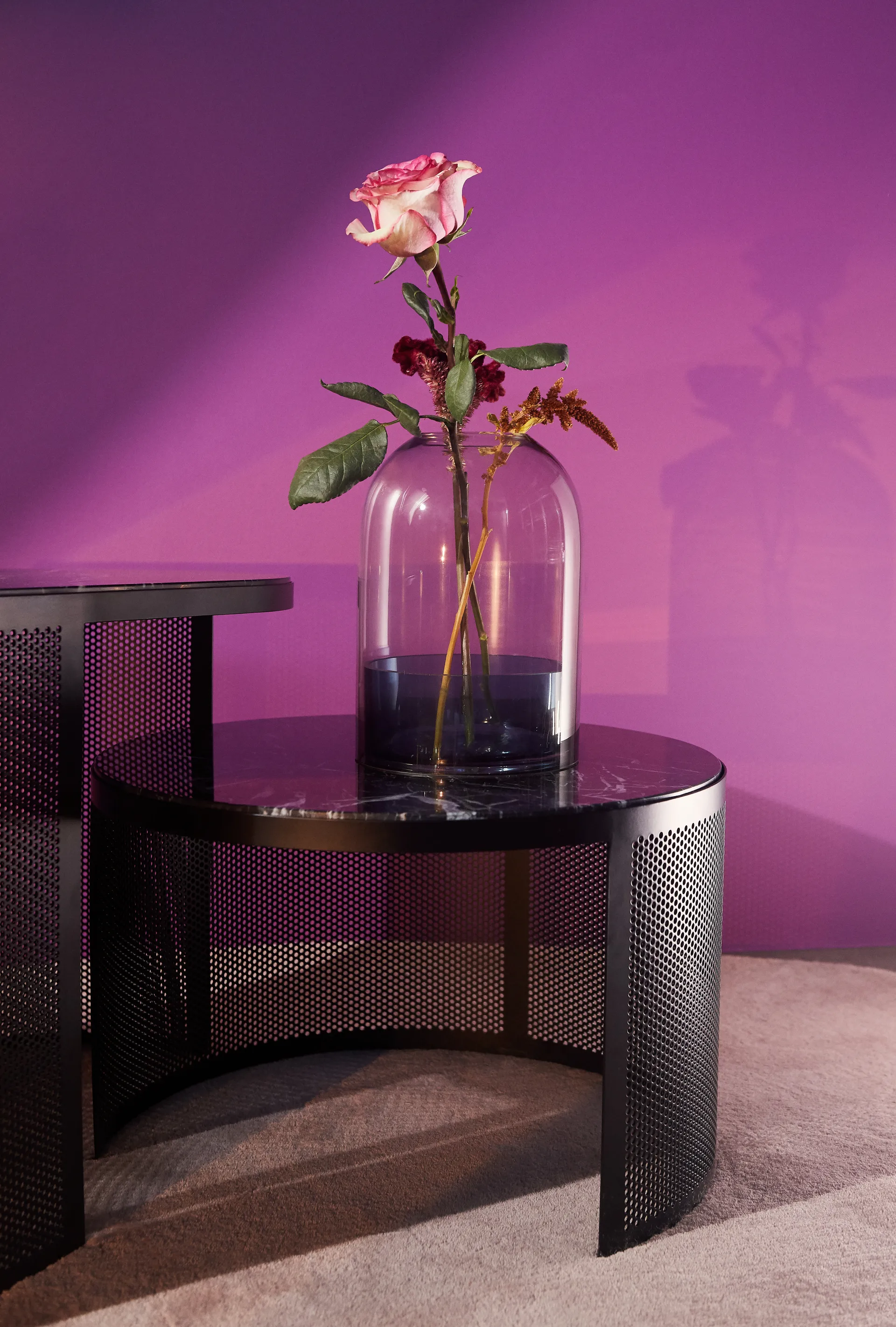 Lanterne Tota, noir-bleu marine AYTM