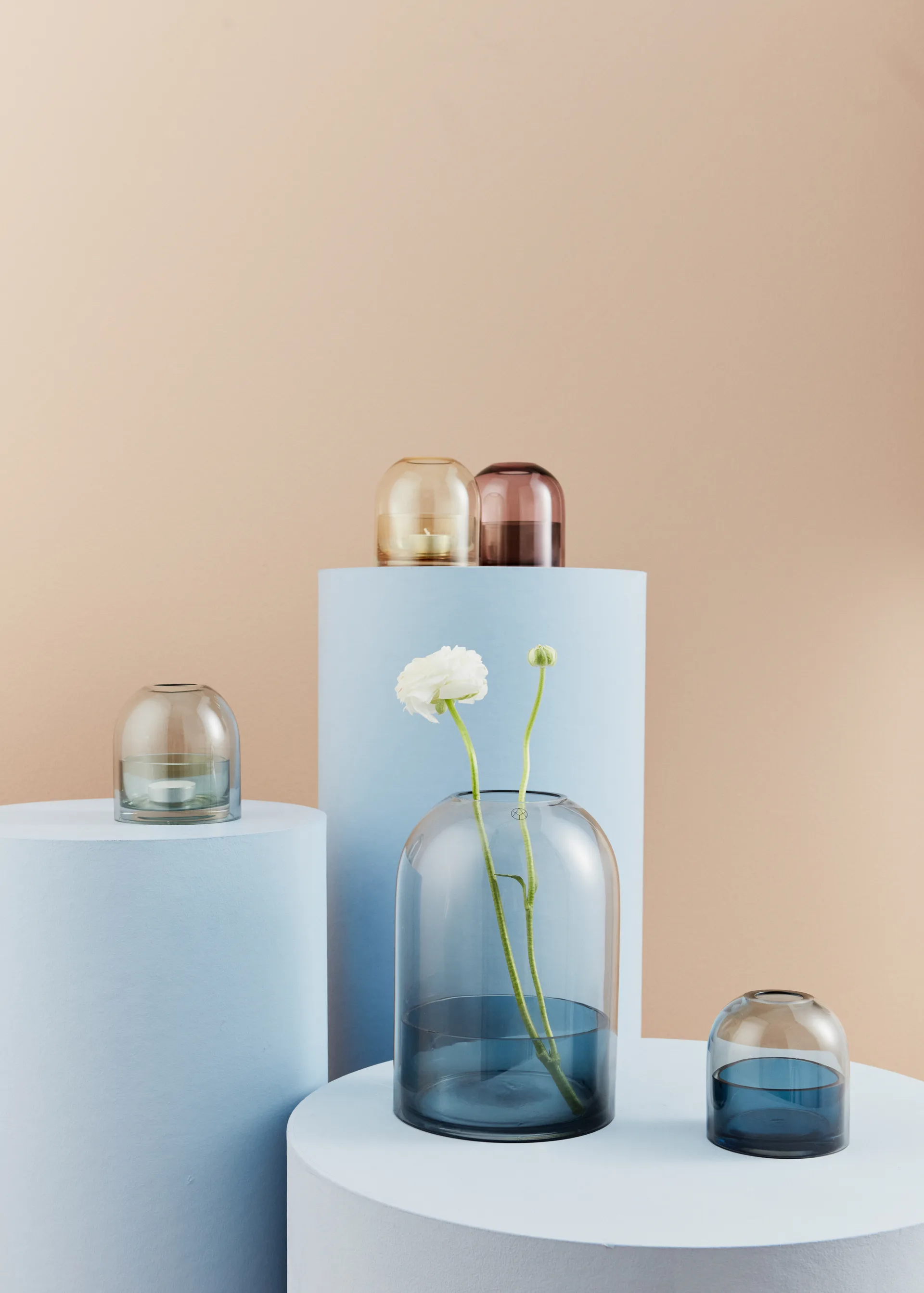 Lanterne Tota, noir-bleu marine AYTM