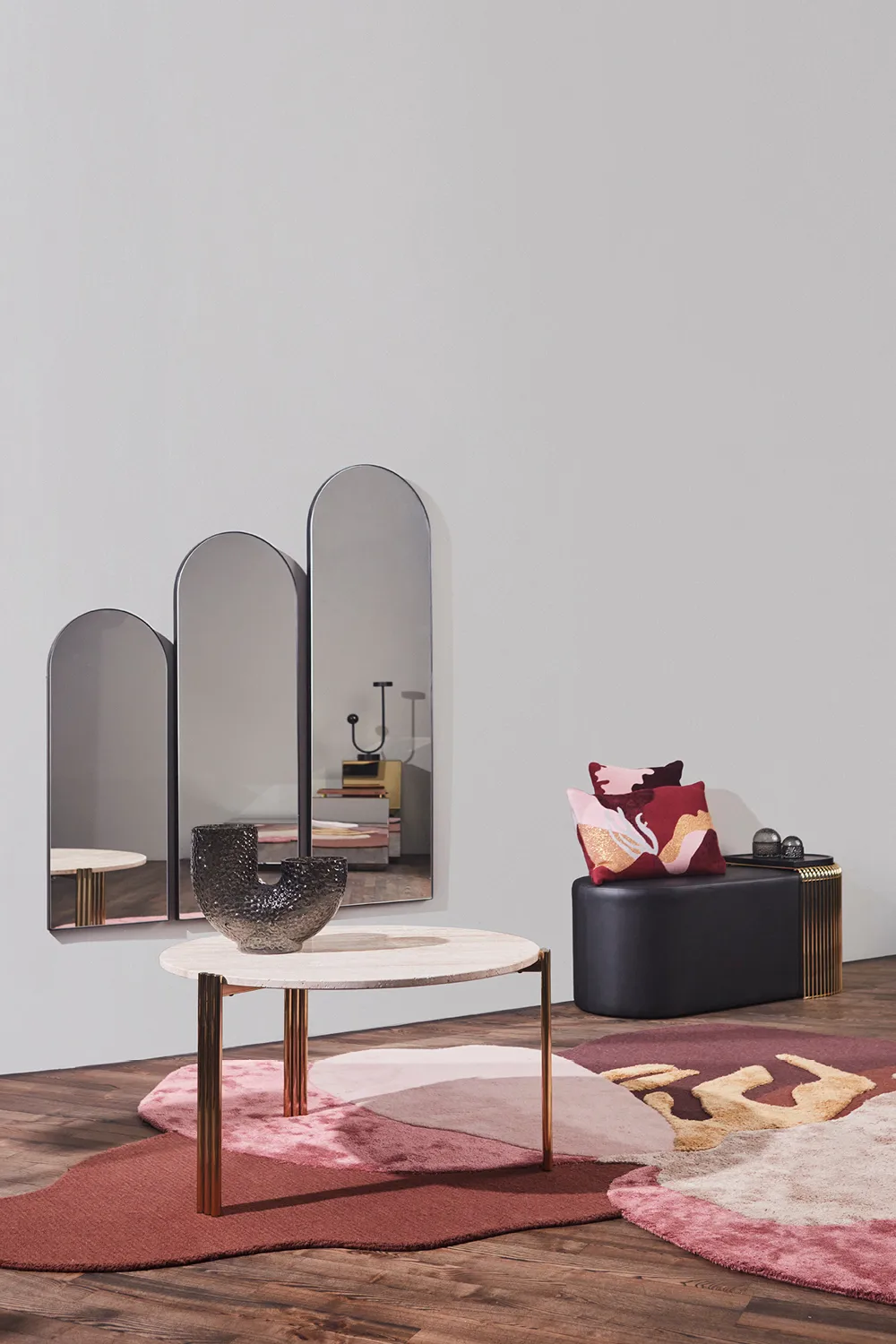 Miroir Arcus 115 cm, Noir AYTM