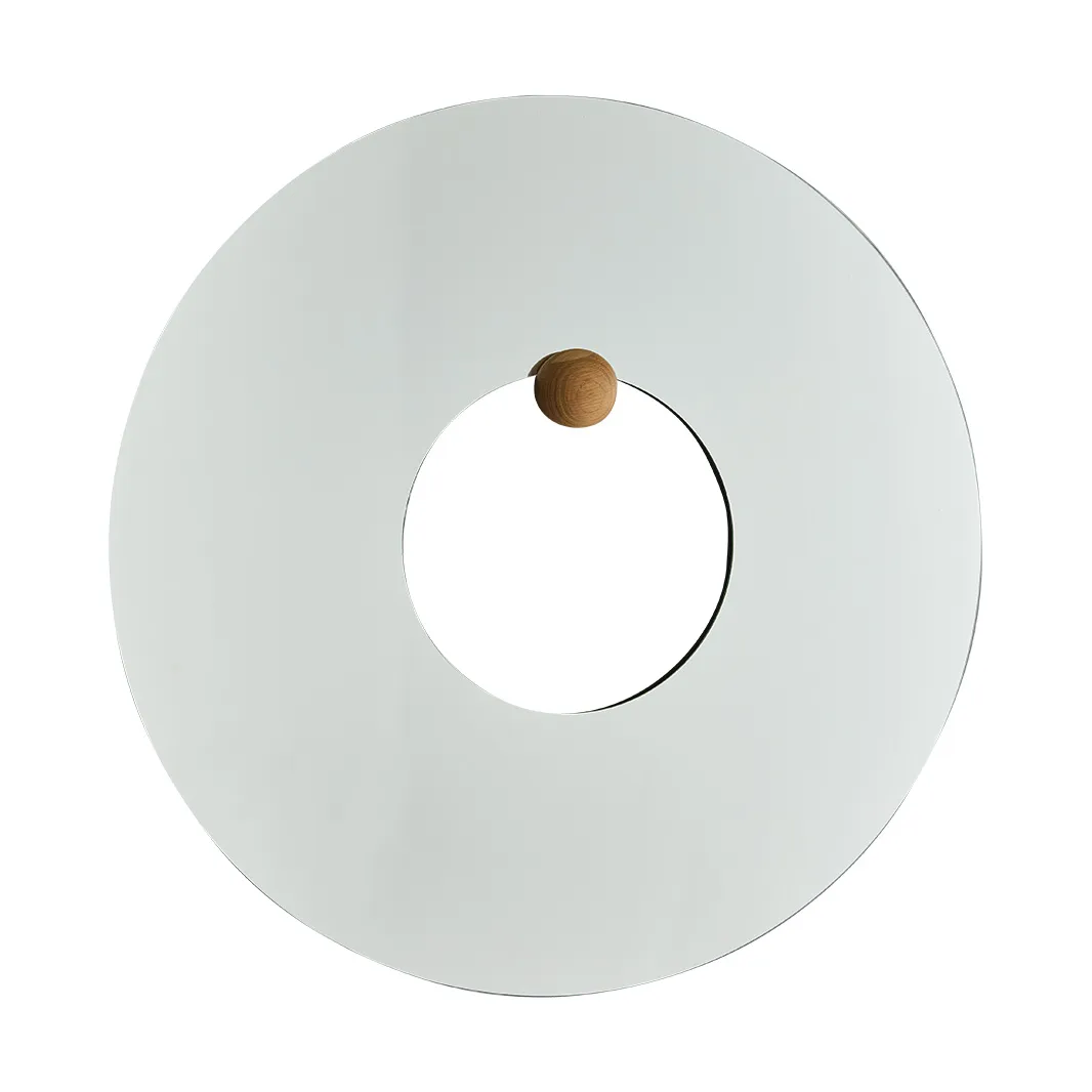 Miroir mural Castellum Ø80 cm, Clear-oiled oak AYTM