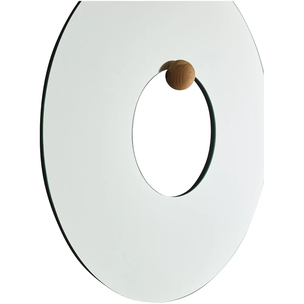 Miroir mural Castellum Ø80 cm, Clear-oiled oak AYTM