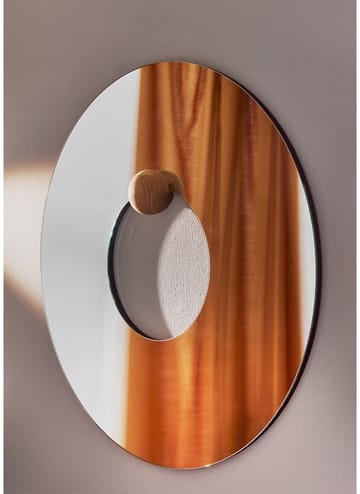Miroir mural Castellum Ø80 cm - Clear-oiled oak - AYTM