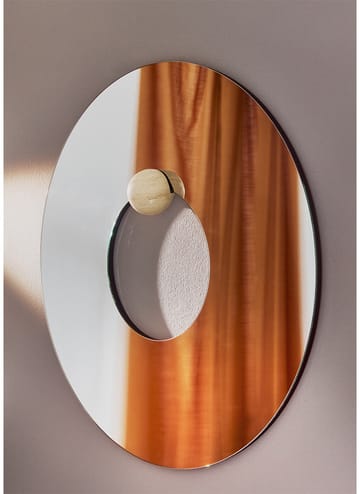 Miroir mural Castellum Ø80 cm - Clear-travertine - AYTM