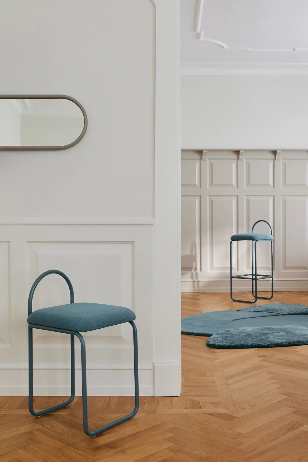 Miroir oval Angui 78 cm, Taupe AYTM