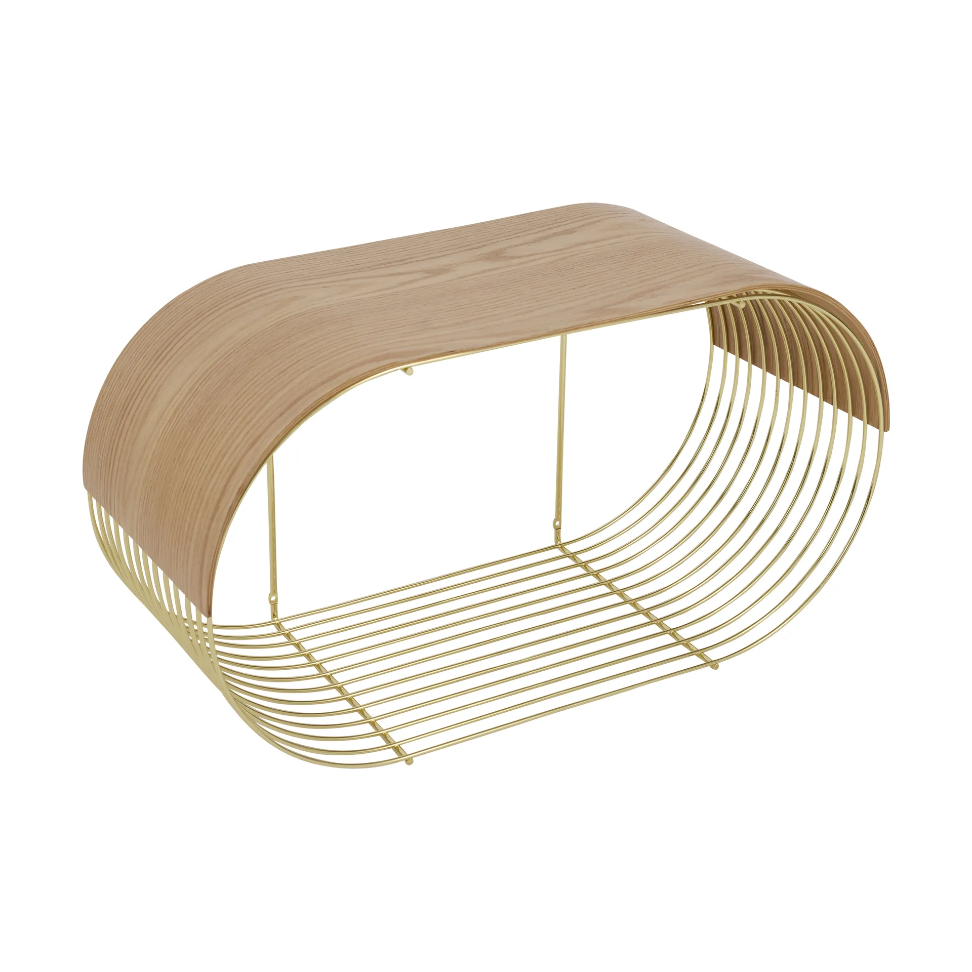 Plaque/plateau supérieur Curva pour étagère murale Curva 62,2 cm, Chêne AYTM