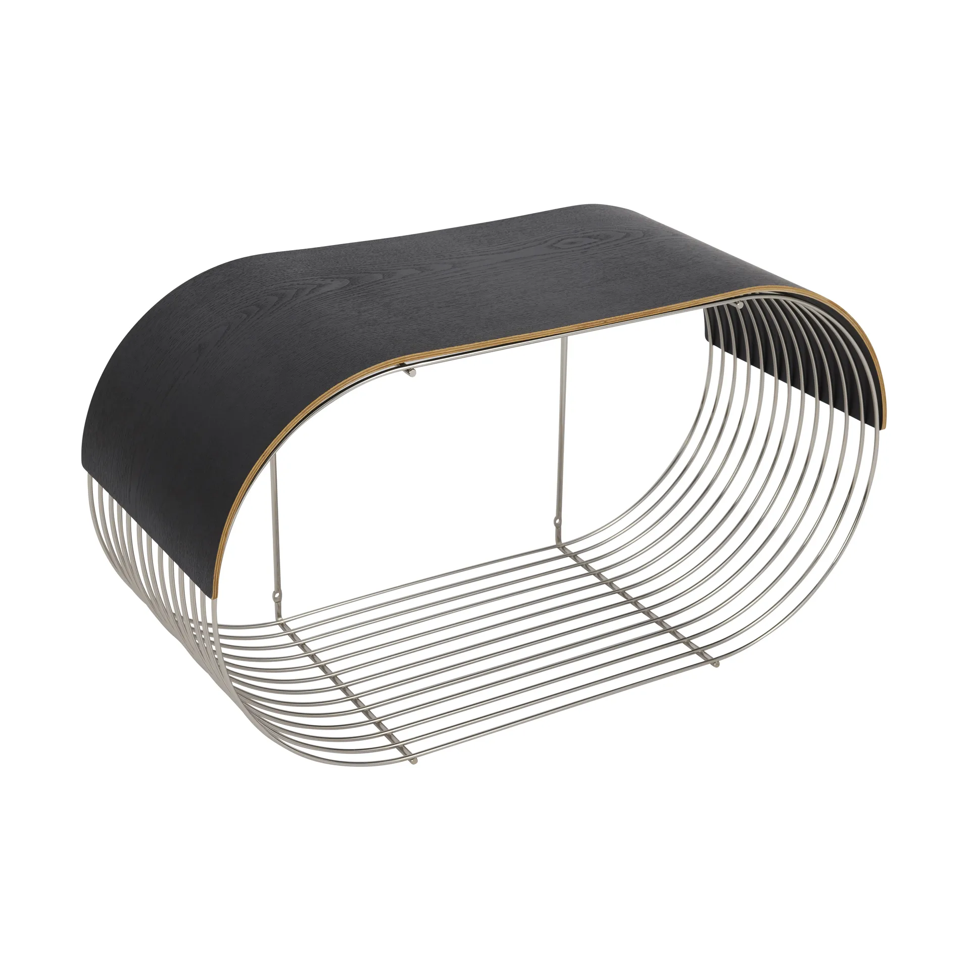 Plaque/plateau supérieur Curva pour étagère murale Curva 62,2 cm, Noir AYTM