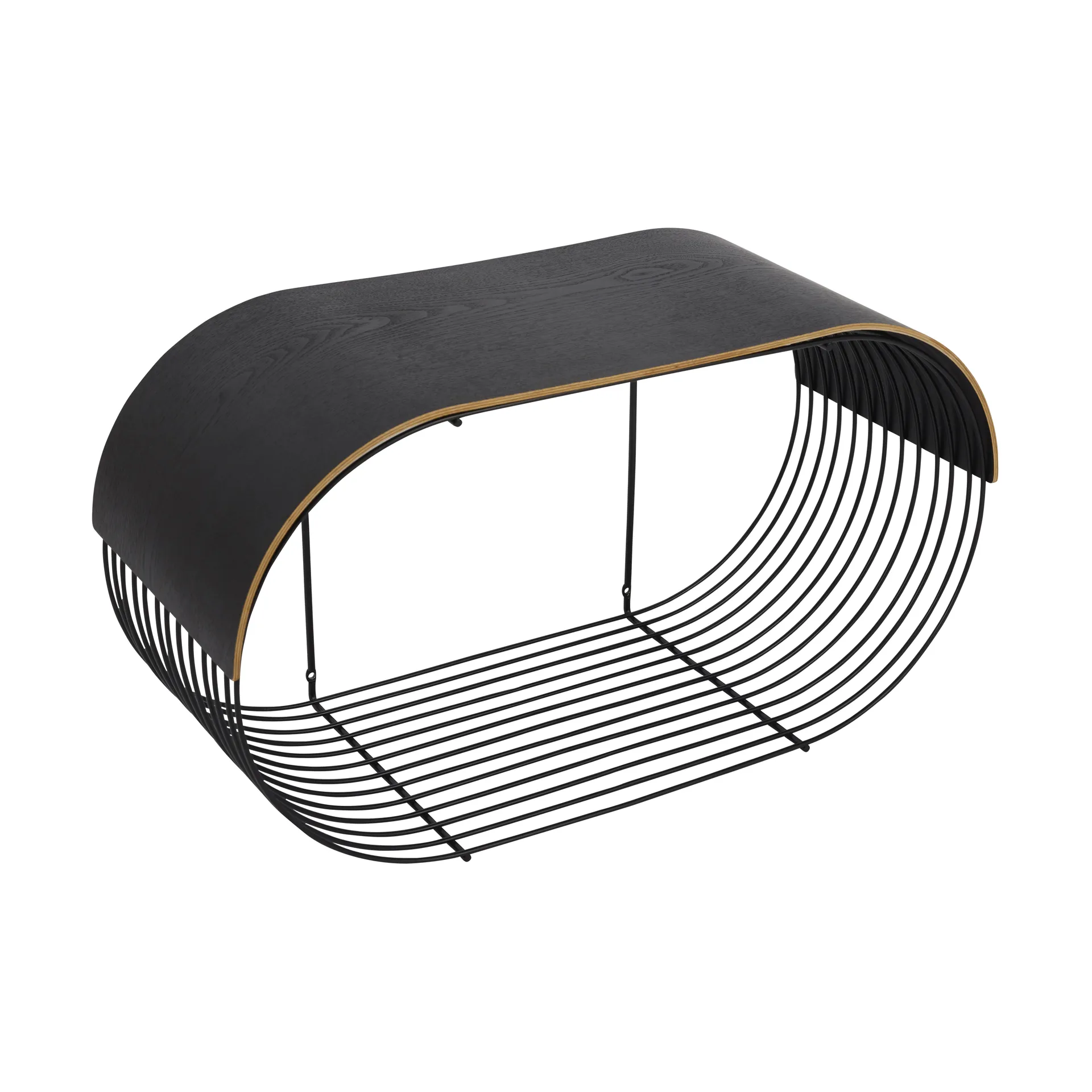 Plaque/plateau supérieur Curva pour étagère murale Curva 62,2 cm, Noir AYTM