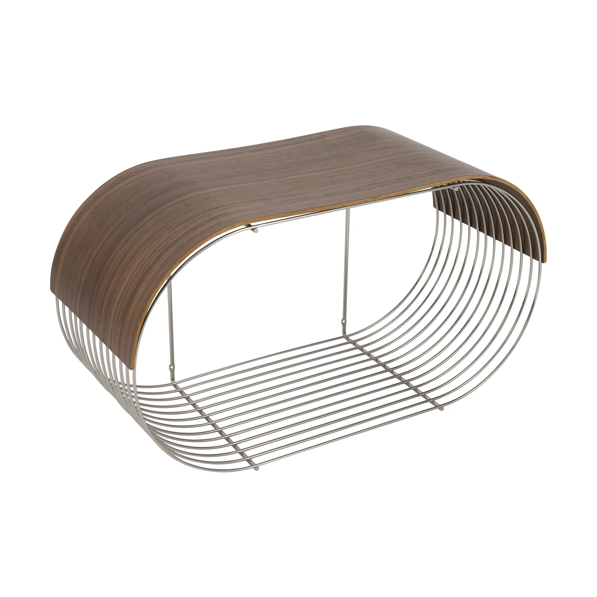 Plaque/plateau supérieur Curva pour étagère murale Curva 62,2 cm, Noyer AYTM