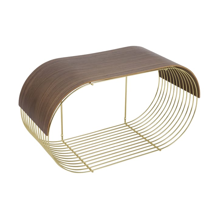 Plaque/plateau supérieur Curva pour étagère murale Curva 62,2 cm, Noyer AYTM