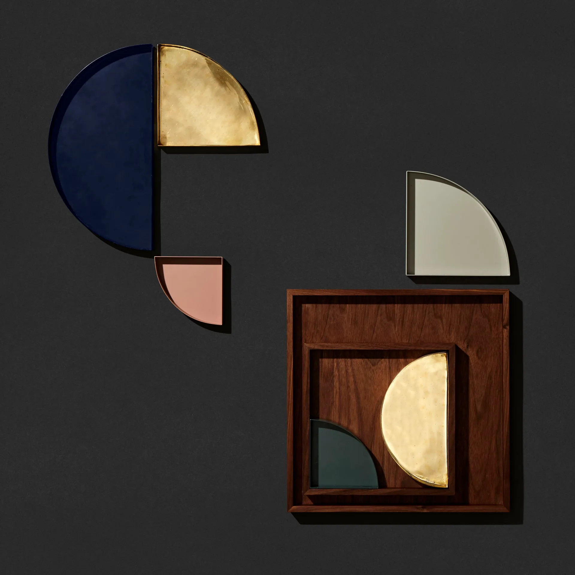 Plateau rectangulaire Unity noix, grand AYTM