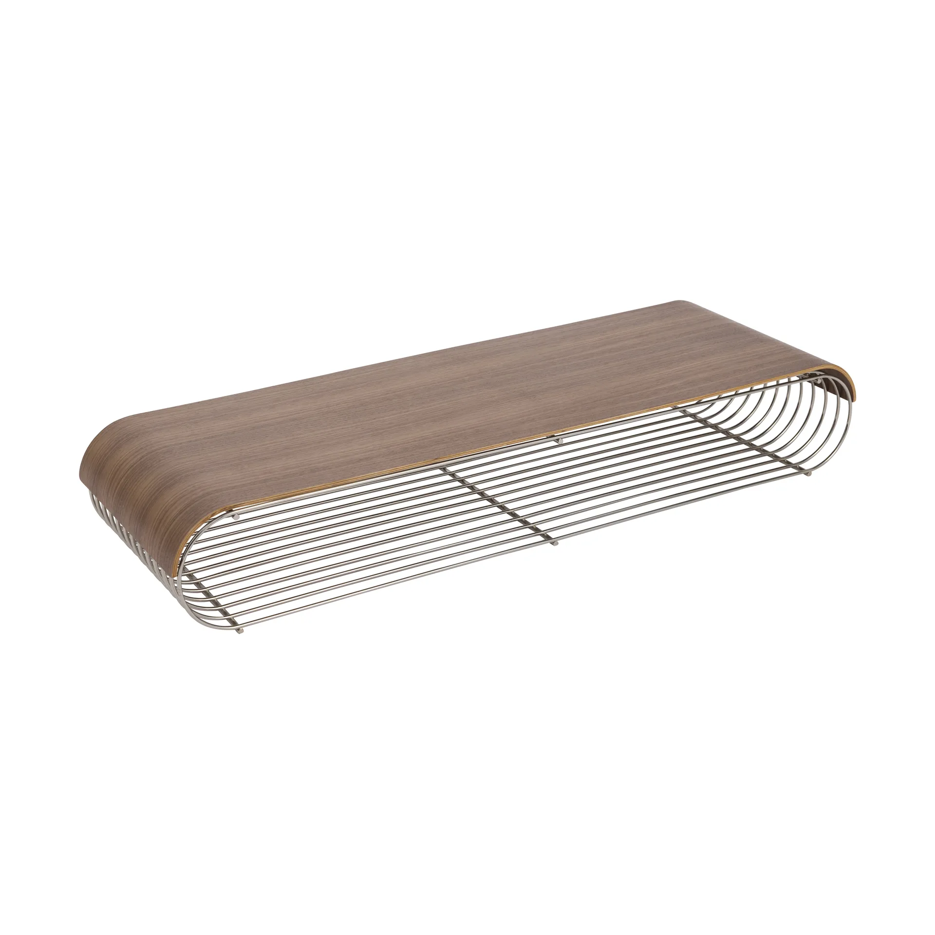 Plateau supérieure/étagère Curva pour étagère Curva 80,4 cm, Noyer AYTM