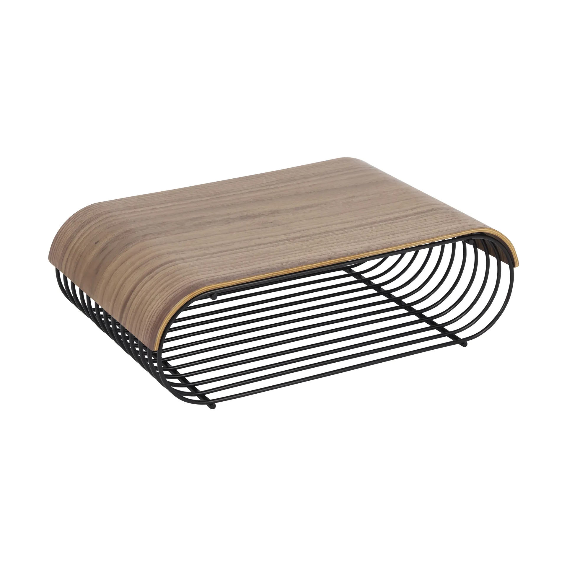 Plateau/capuchon Curva pour étagère Curva 40,4 cm, Noyer AYTM