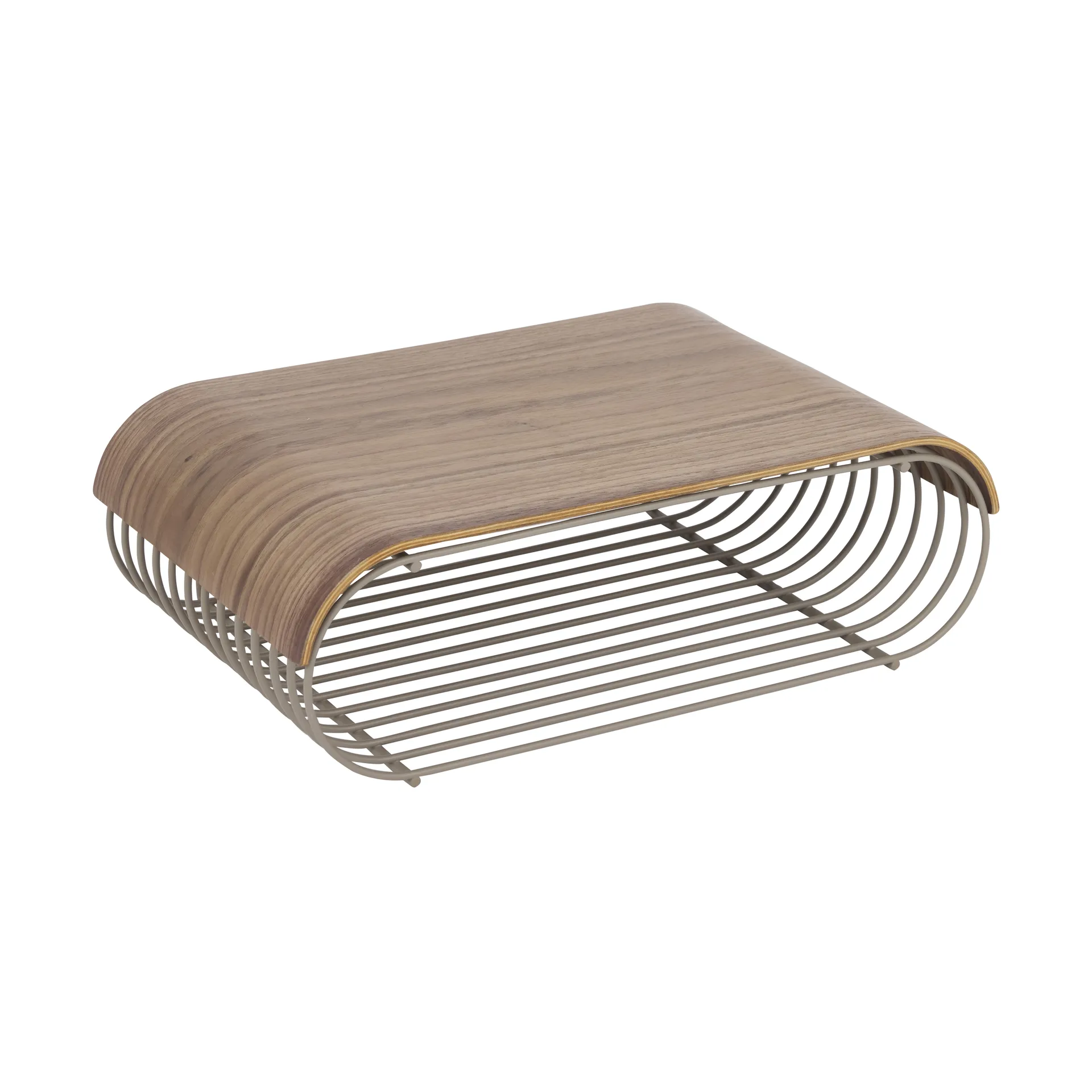 Plateau/capuchon Curva pour étagère Curva 40,4 cm, Noyer AYTM