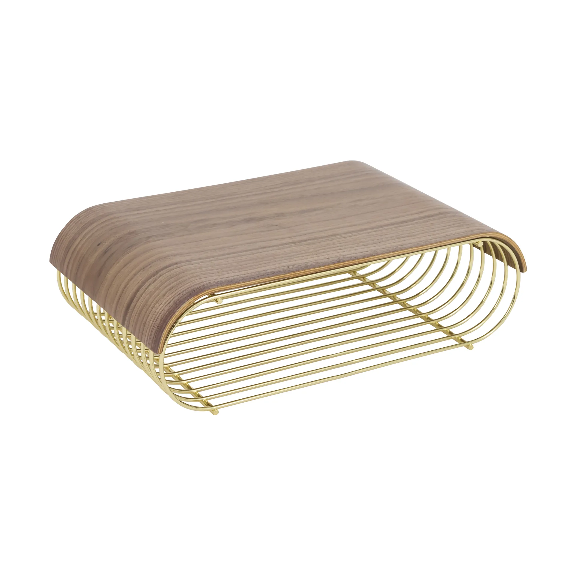 Plateau/capuchon Curva pour étagère Curva 40,4 cm, Noyer AYTM