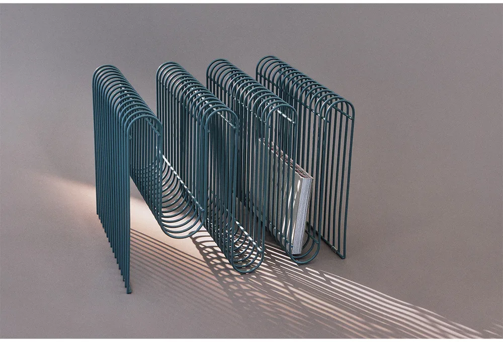 Porte-revues Curva, Dusty blue AYTM