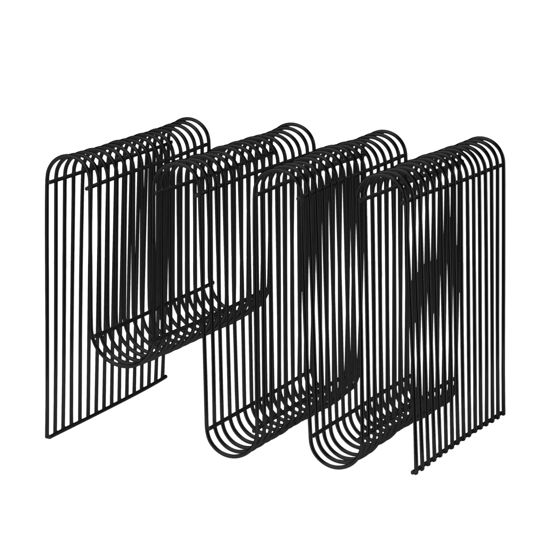 Porte-revues Curva, noir AYTM