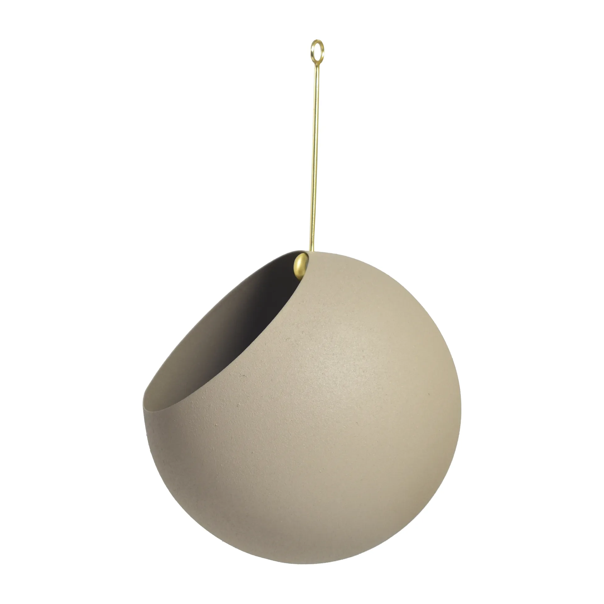 Pot suspendu GLOBE Ø17 cm h28 cm, Taupe AYTM