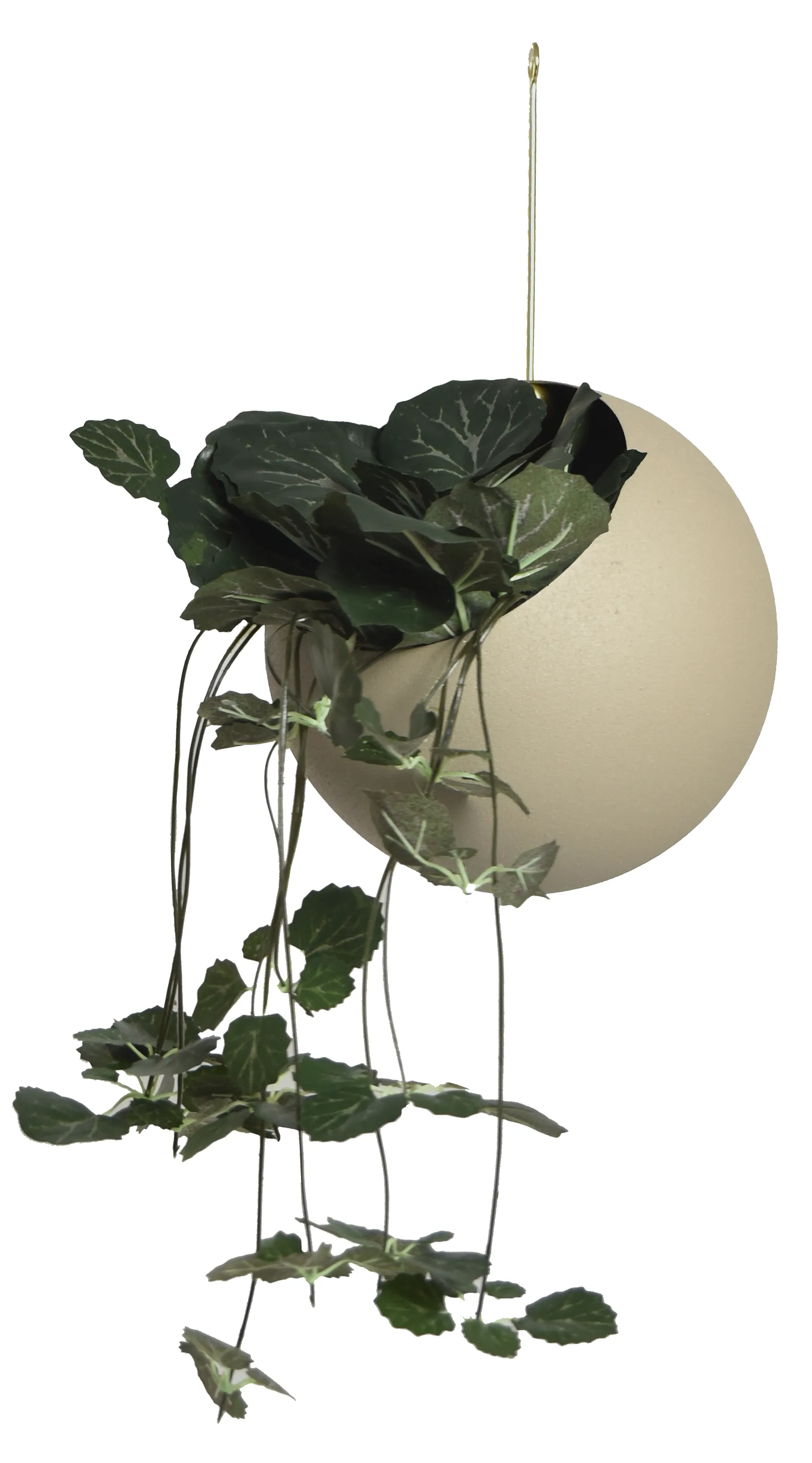 Pot suspendu GLOBE Ø17 cm h28 cm, Taupe AYTM