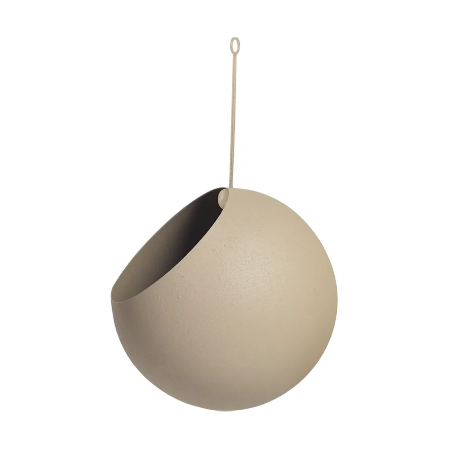Pot suspendu GLOBE Ø17 cm h28 cm, Taupe AYTM