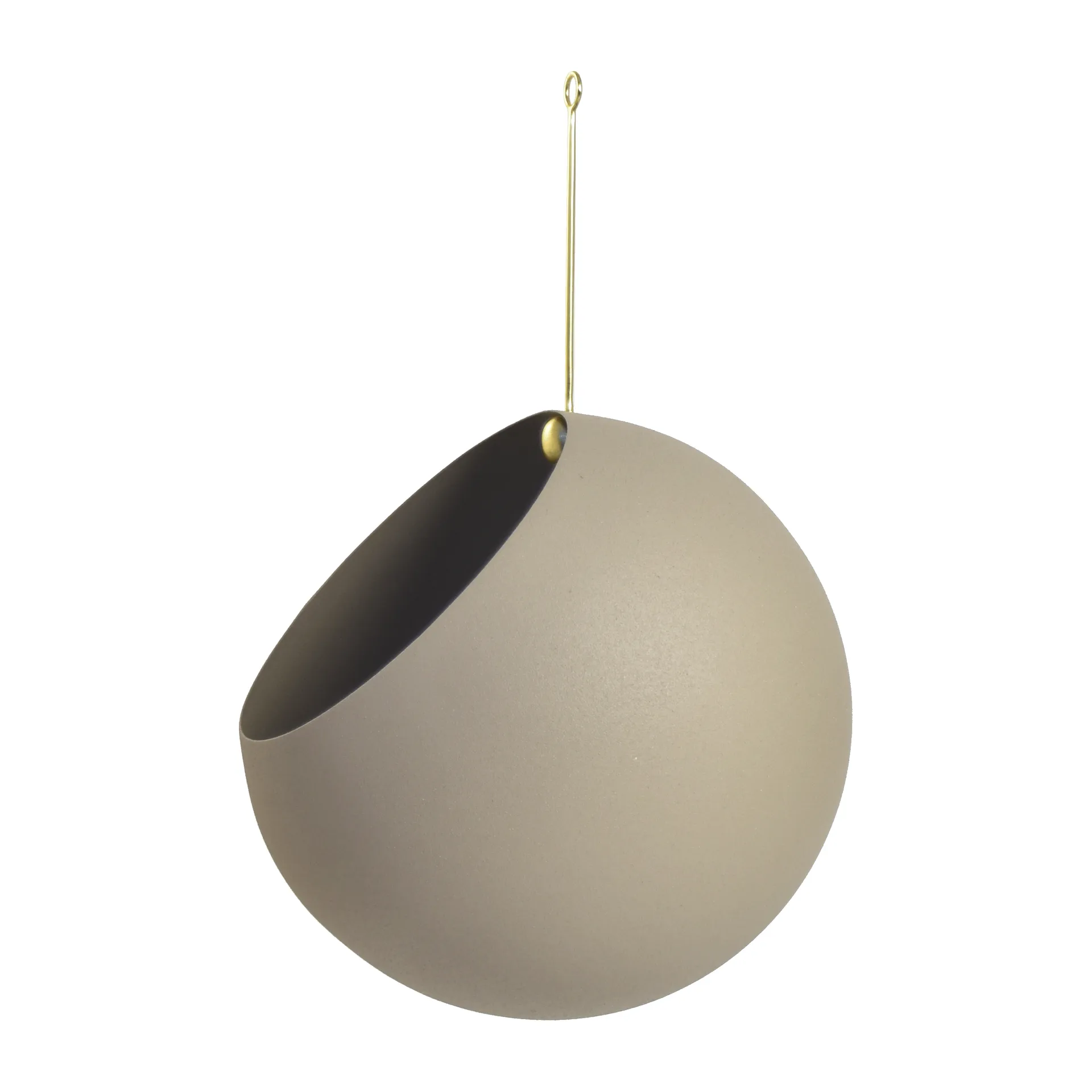 Pot suspendu GLOBE Ø21 cm h32 cm, Taupe AYTM