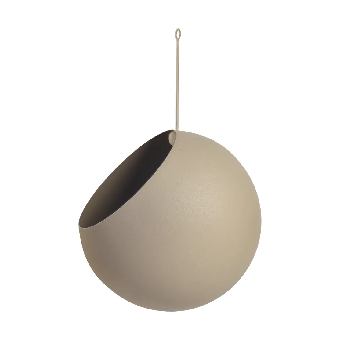 Pot suspendu GLOBE Ø21 cm h32 cm, Taupe AYTM