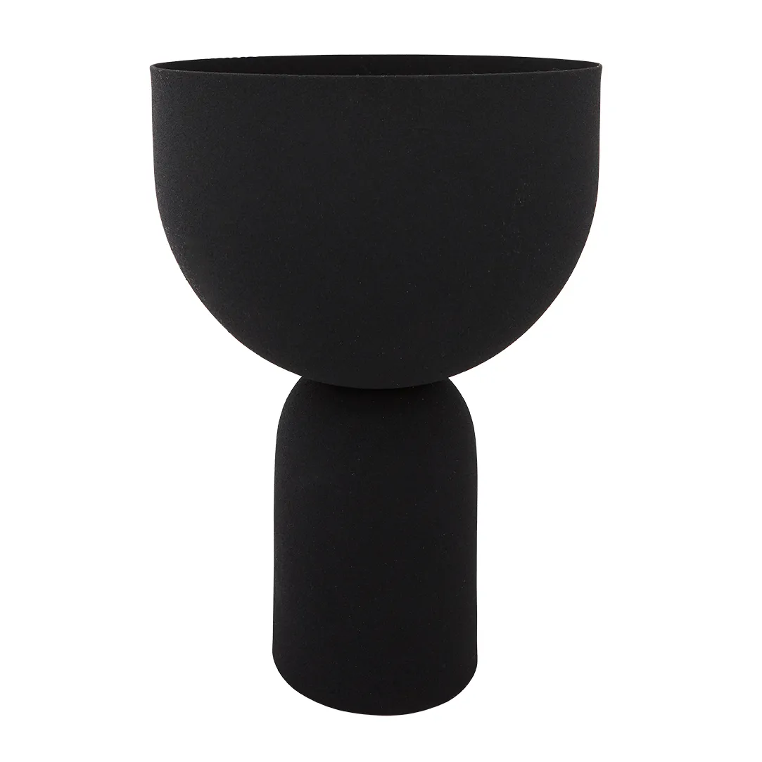 Pot Torus Ø22 cm, Black-black AYTM