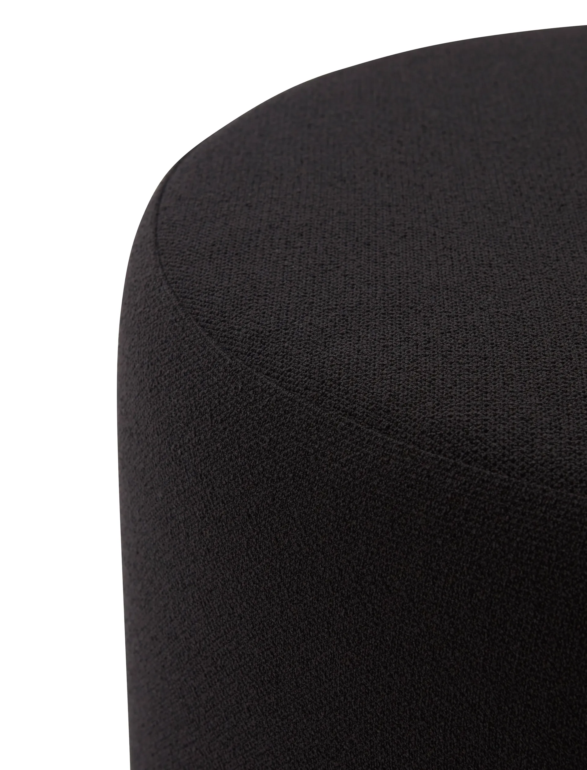 Pouf bouclé Stilla, Anthracite AYTM