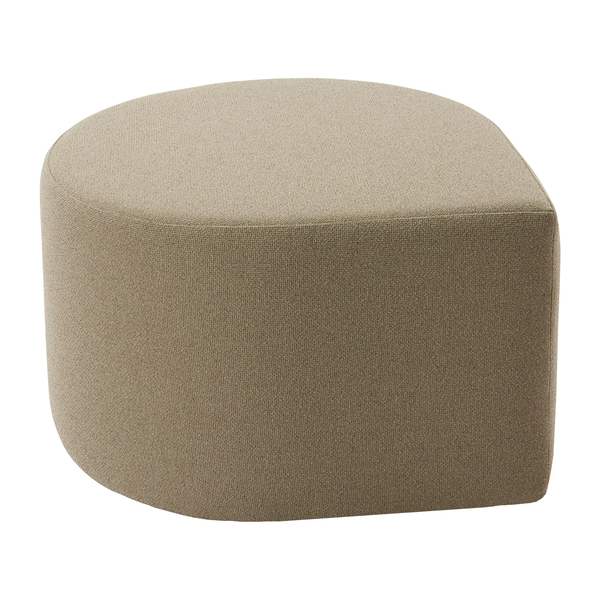 Pouf bouclé Stilla, Taupe AYTM