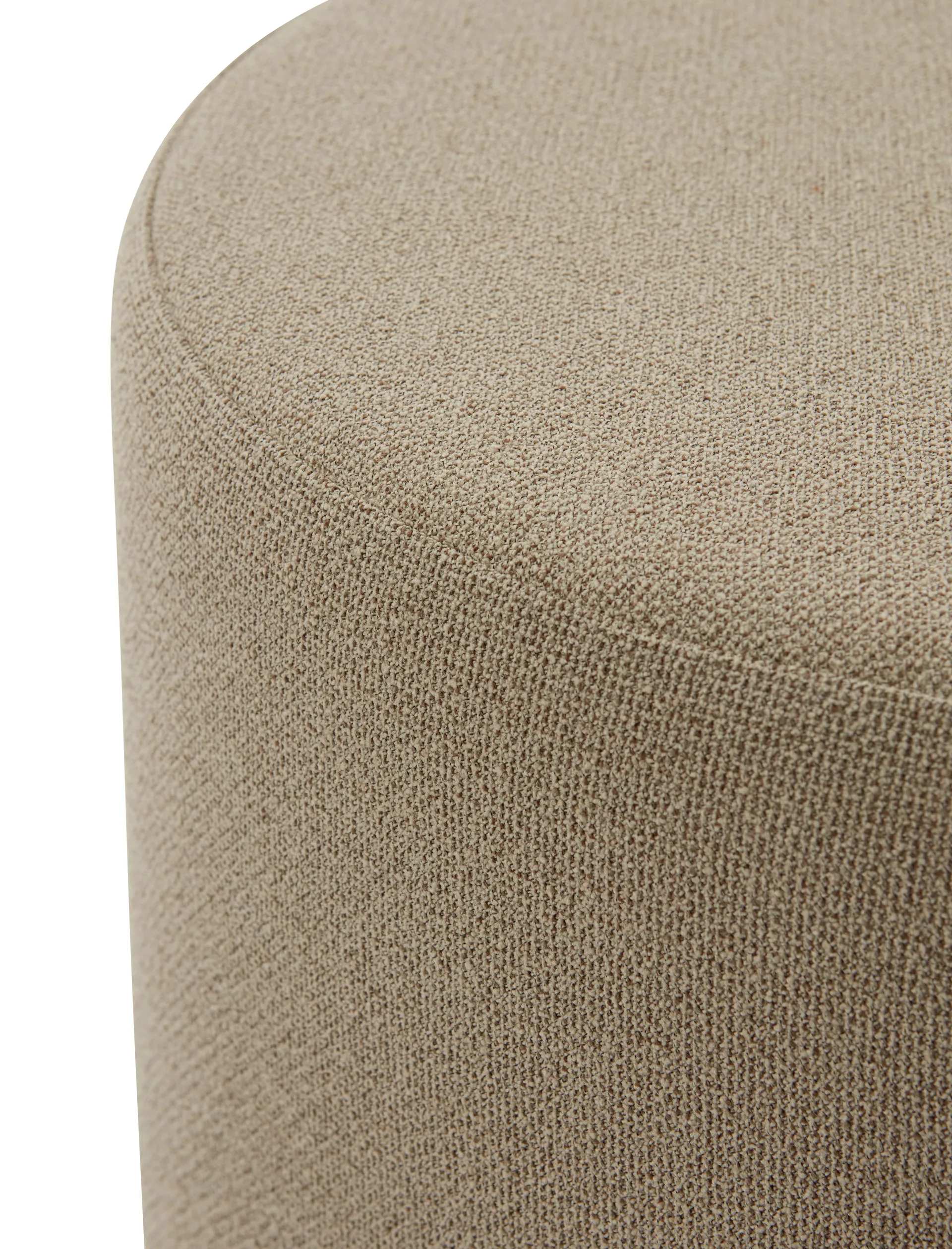 Pouf bouclé Stilla, Taupe AYTM
