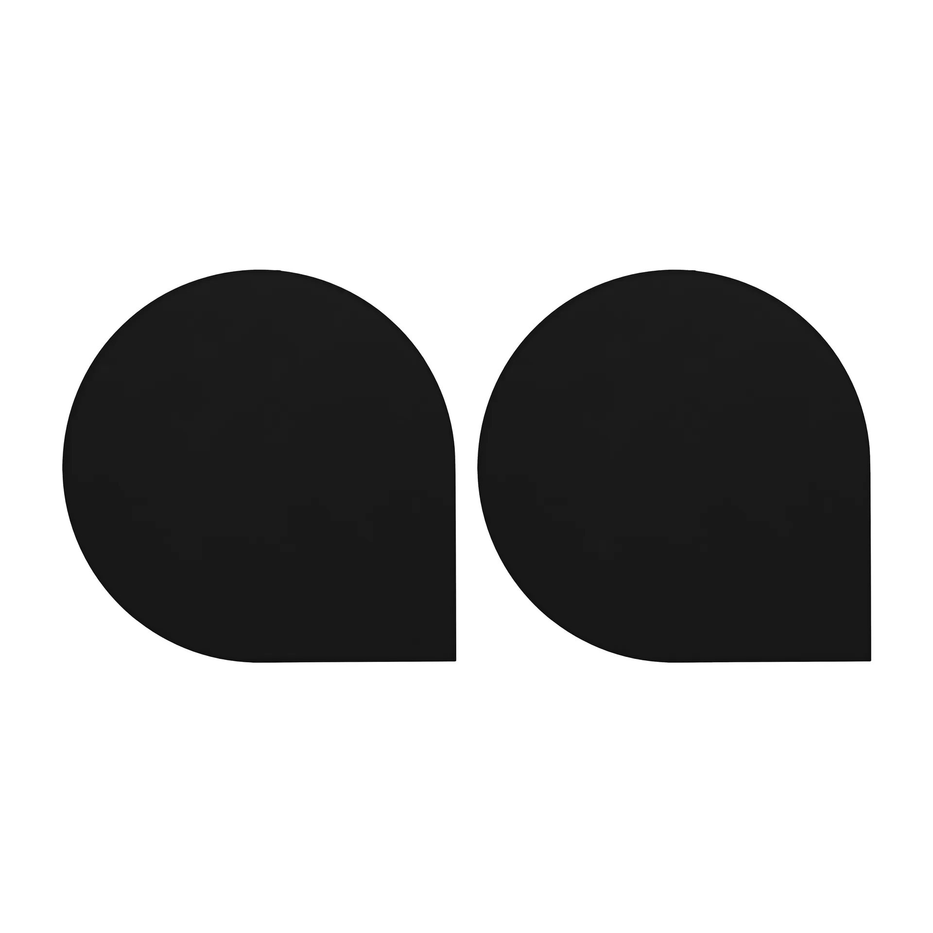 Set de table Stilla Lot de 2, Black AYTM