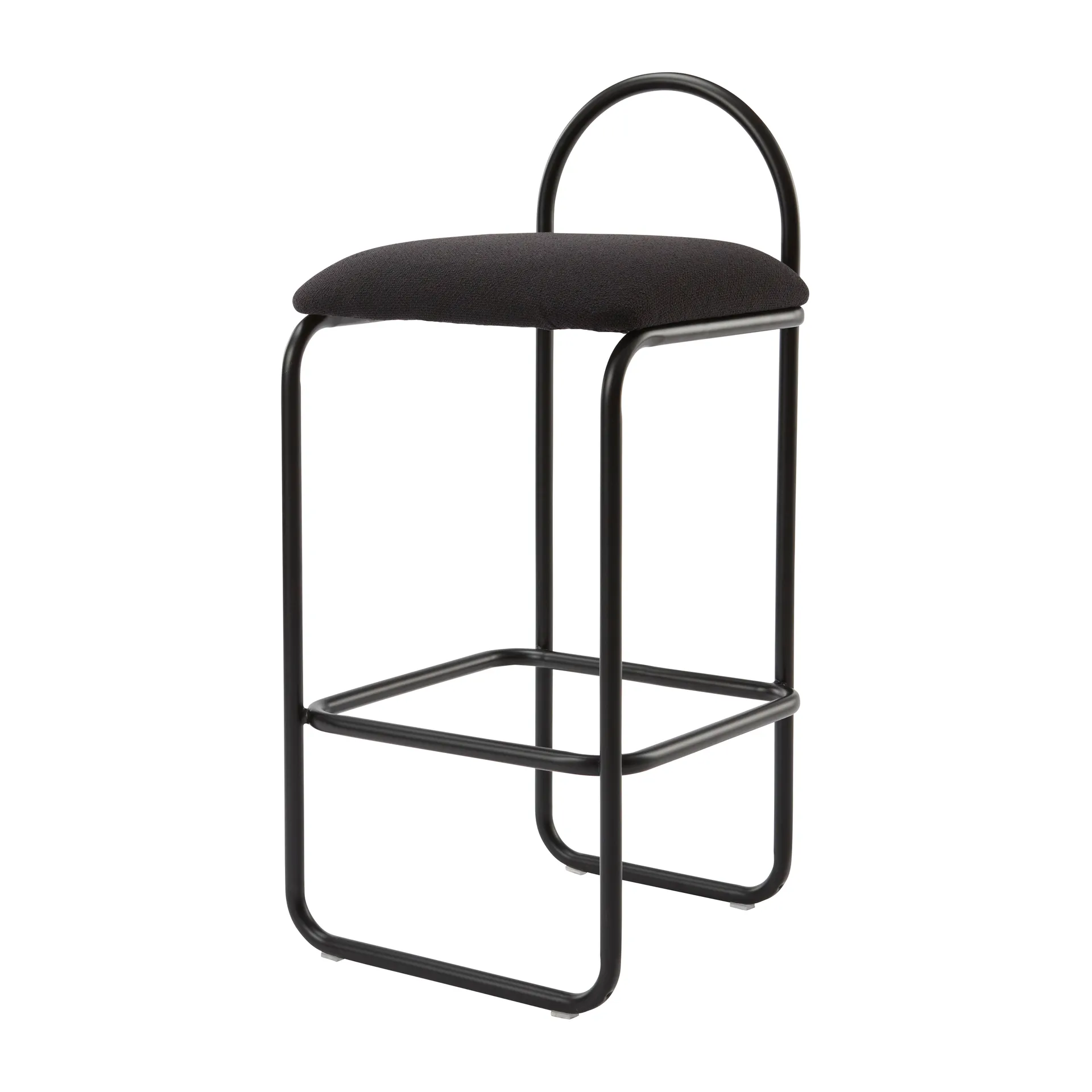 Tabouret de bar Angui bouclé, Anthracite AYTM
