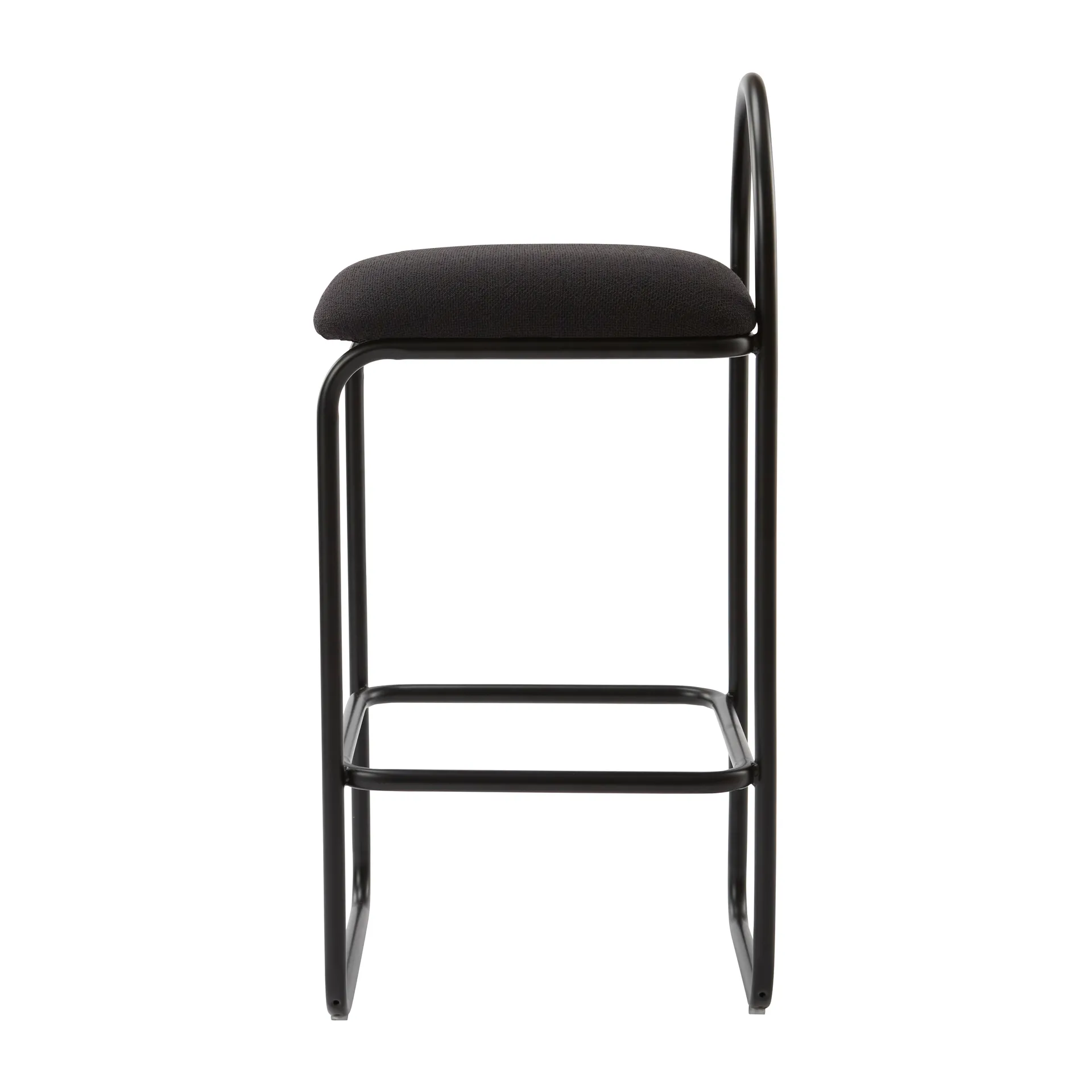 Tabouret de bar Angui bouclé, Anthracite AYTM