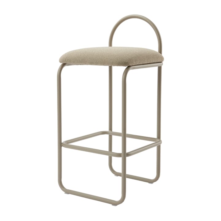 Tabouret de bar Angui bouclé - Taupe - AYTM