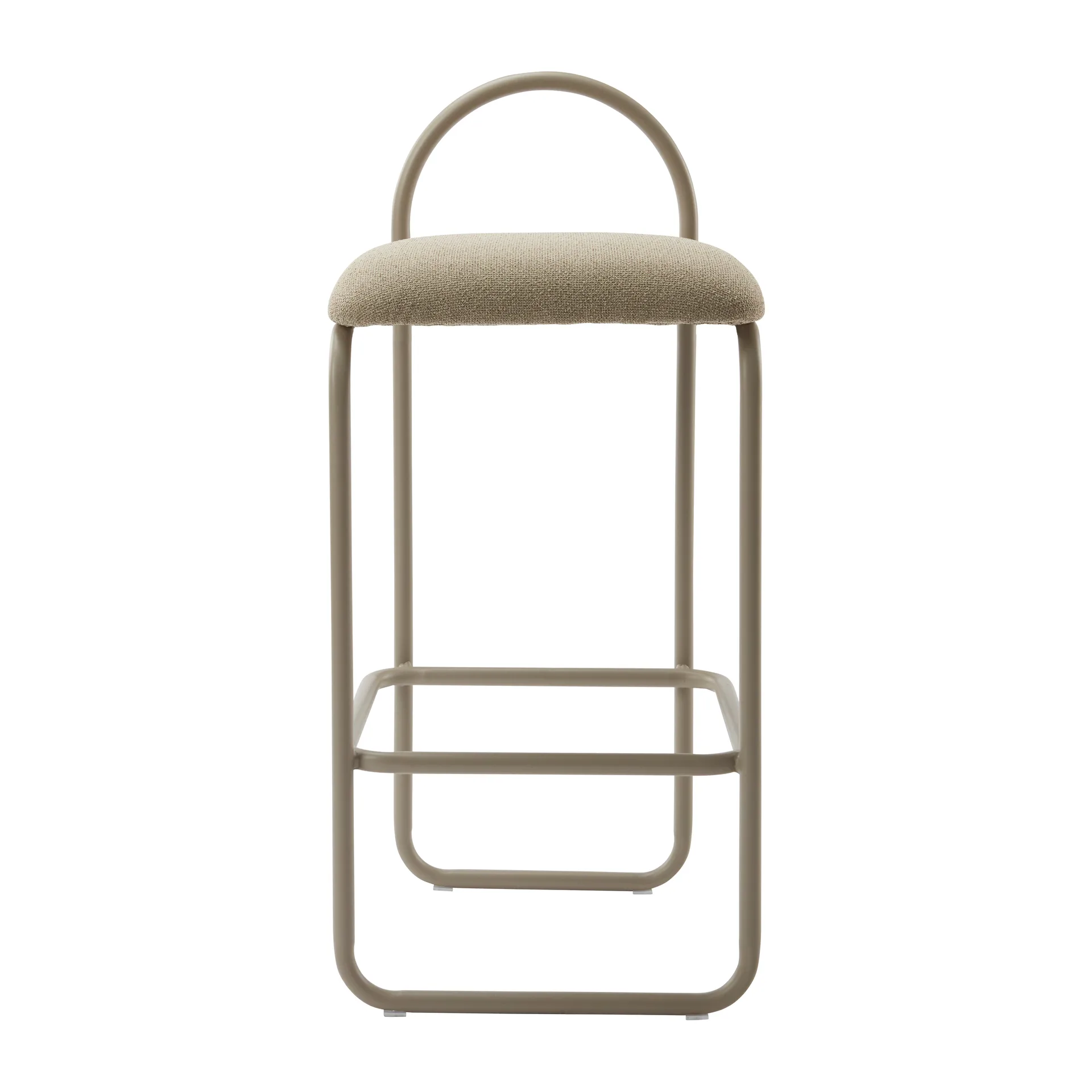 Tabouret de bar Angui bouclé, Taupe AYTM