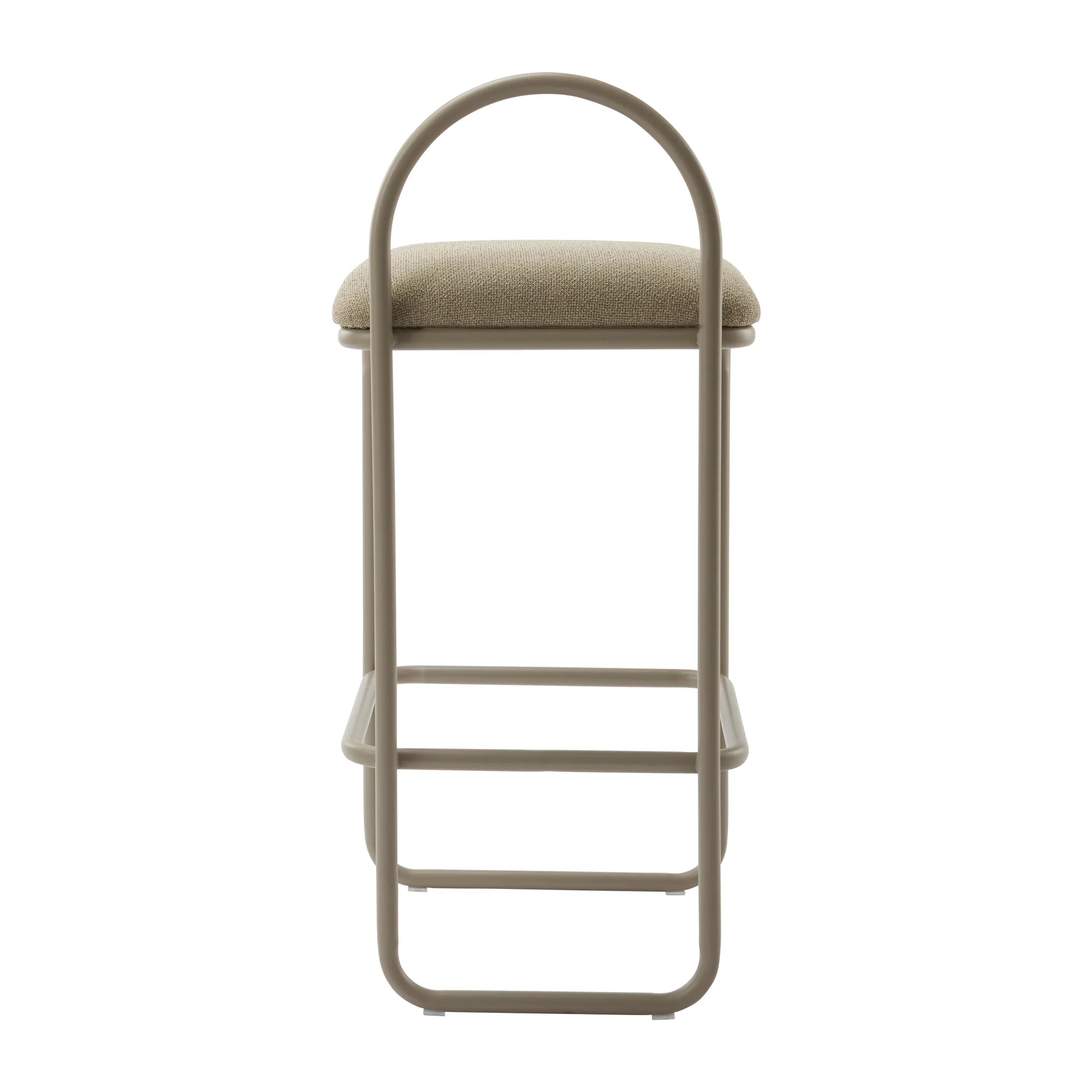 Tabouret de bar Angui bouclé, Taupe AYTM