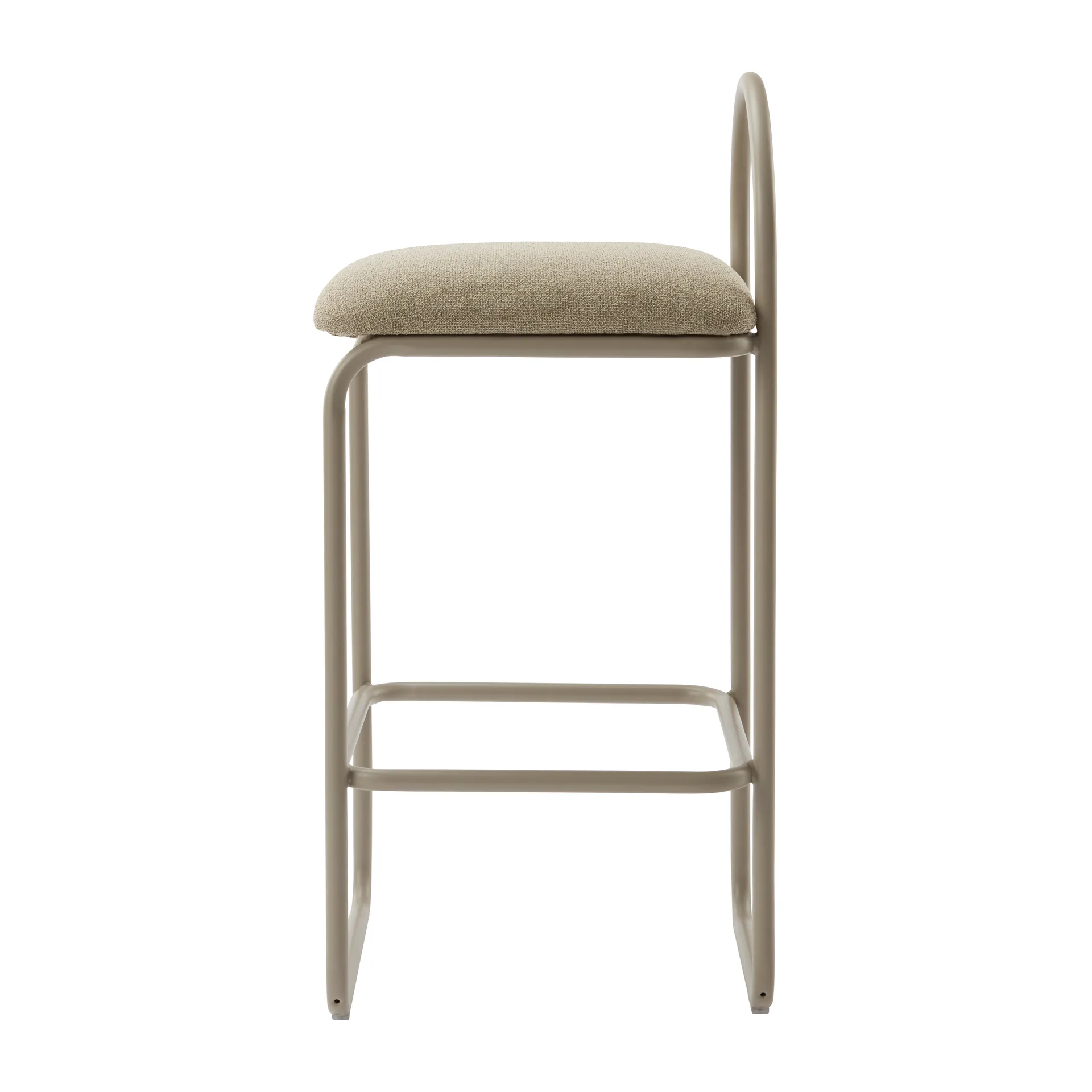 Tabouret de bar Angui bouclé, Taupe AYTM
