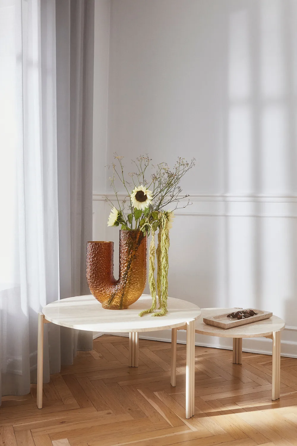 Vase Arura haut, Amber AYTM