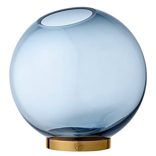 Vase Globe L - marine-laiton - AYTM