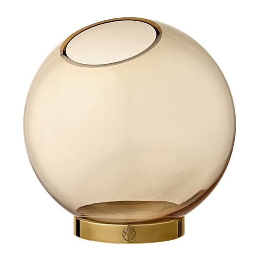 Vase Globe M - ambre-or - AYTM